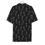 Black And White Carrot Pattern Print Hawaiian Shirt