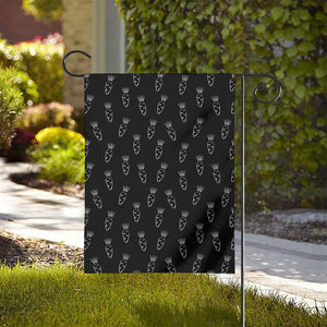 Black And White Carrot Pattern Print House Flag