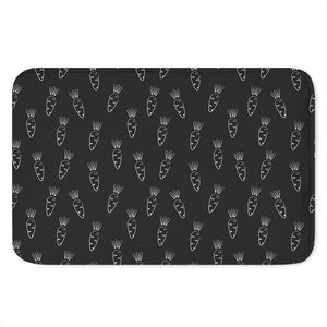 Black And White Carrot Pattern Print Indoor Door Mat