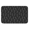 Black And White Carrot Pattern Print Indoor Door Mat