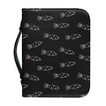Black And White Carrot Pattern Print Leather Bible Cover
