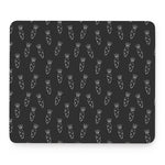 Black And White Carrot Pattern Print Mouse Pad