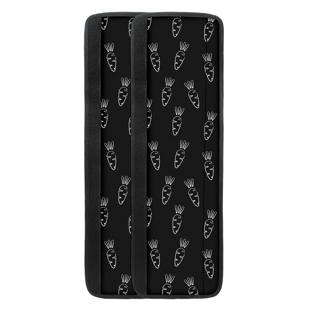 Black And White Carrot Pattern Print Refrigerator Handle Covers
