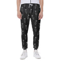Black And White Carrot Pattern Print Joggers