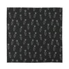 Black And White Carrot Pattern Print Silk Bandana