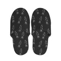 Black And White Carrot Pattern Print Slippers