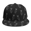 Black And White Carrot Pattern Print Snapback Cap