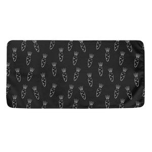 Black And White Carrot Pattern Print Towel