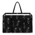 Black And White Carrot Pattern Print Utility Tote Bag