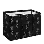 Black And White Carrot Pattern Print Utility Tote Bag