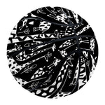 Black And White Cartoon Giraffe Print Basketball