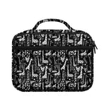 Black And White Cartoon Giraffe Print Briefcase Bible Bag