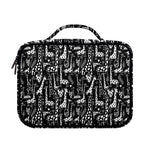 Black And White Cartoon Giraffe Print Briefcase Bible Bag