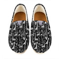 Black And White Cartoon Giraffe Print Casual Shoes