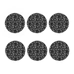 Black And White Cartoon Giraffe Print Coaster Set