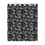 Black And White Cartoon Giraffe Print Curtain