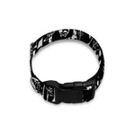 Black And White Cartoon Giraffe Print Dog Collar
