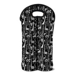 Black And White Cartoon Giraffe Print Double Neoprene Wine Tote