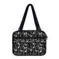 Black And White Cartoon Giraffe Print Double Strap Bible Bag