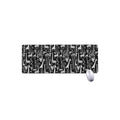Black And White Cartoon Giraffe Print Extended Mouse Pad