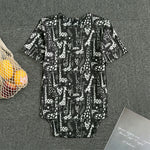 Black And White Cartoon Giraffe Print Men's Bodysuit