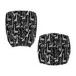 Black And White Cartoon Giraffe Print Office Chair Cover