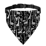 Black And White Cartoon Giraffe Print Over The Collar Dog Bandana