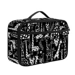 Black And White Cartoon Giraffe Print Portable Lunch Bag