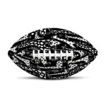 Black And White Cartoon Giraffe Print Rugby Ball