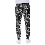 Black And White Cartoon Giraffe Print Scuba Joggers