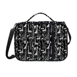 Black And White Cartoon Giraffe Print Shoulder Strap Bible Bag