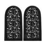 Black And White Cartoon Giraffe Print Skillet Handle Cover