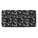 Black And White Cartoon Giraffe Print Towel