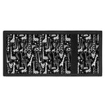 Black And White Cartoon Giraffe Print Trifold Wallet