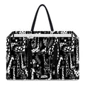 Black And White Cartoon Giraffe Print Utility Tote Bag