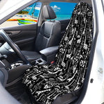 Black And White Cartoon Giraffe Print Waterproof Car Seat Cover