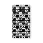 Black And White Cassette Tape Print Baby Crib Sheet