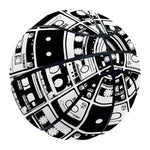 Black And White Cassette Tape Print Basketball