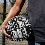 Black And White Cassette Tape Print Basketball
