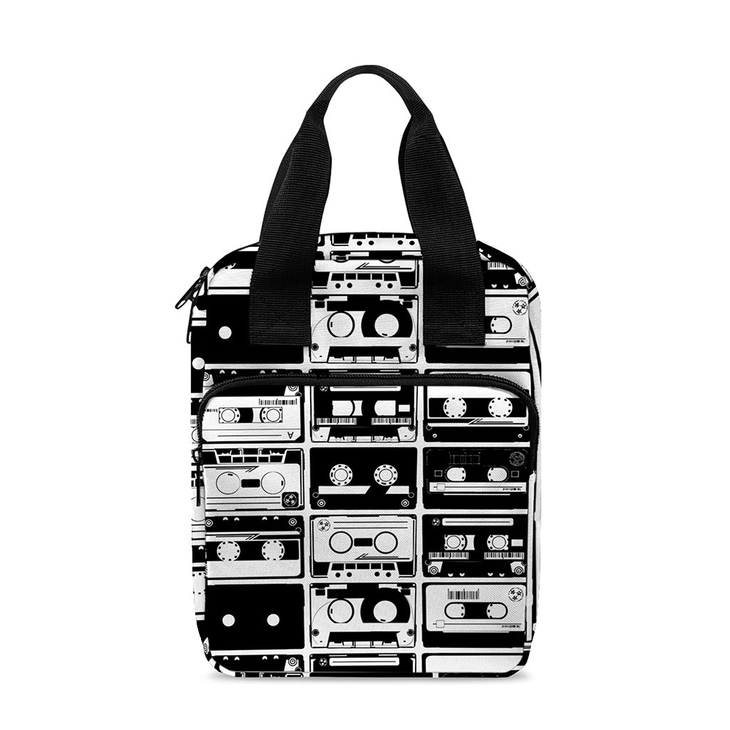 Black And White Cassette Tape Print Bible Tote Bag