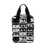 Black And White Cassette Tape Print Bible Tote Bag