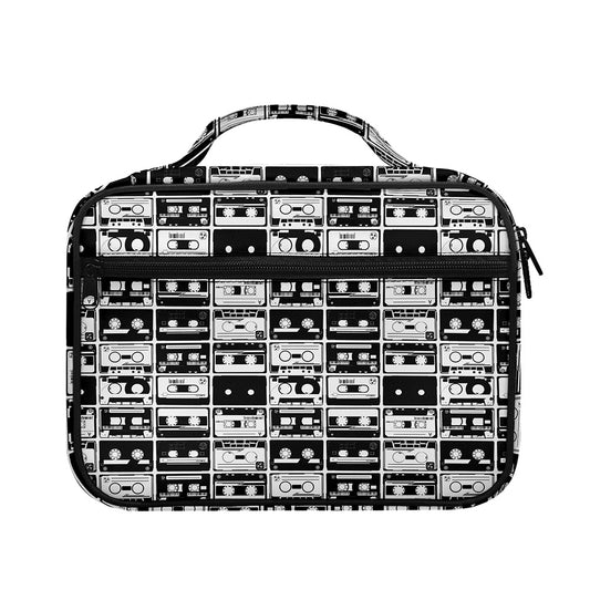 Black And White Cassette Tape Print Briefcase Bible Bag