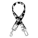 Black And White Cassette Tape Print Dog Seat Belt