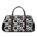 Black And White Cassette Tape Print Duffel Bag