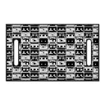 Black And White Cassette Tape Print Golf Cart Seat Cover