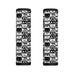 Black And White Cassette Tape Print Handle Covers