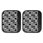 Black And White Cassette Tape Print Handle Covers