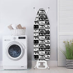 Black And White Cassette Tape Print Ironing Board Cover