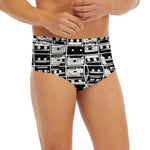 Black And White Cassette Tape Print Men's Briefs