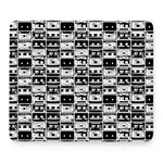 Black And White Cassette Tape Print Mouse Pad